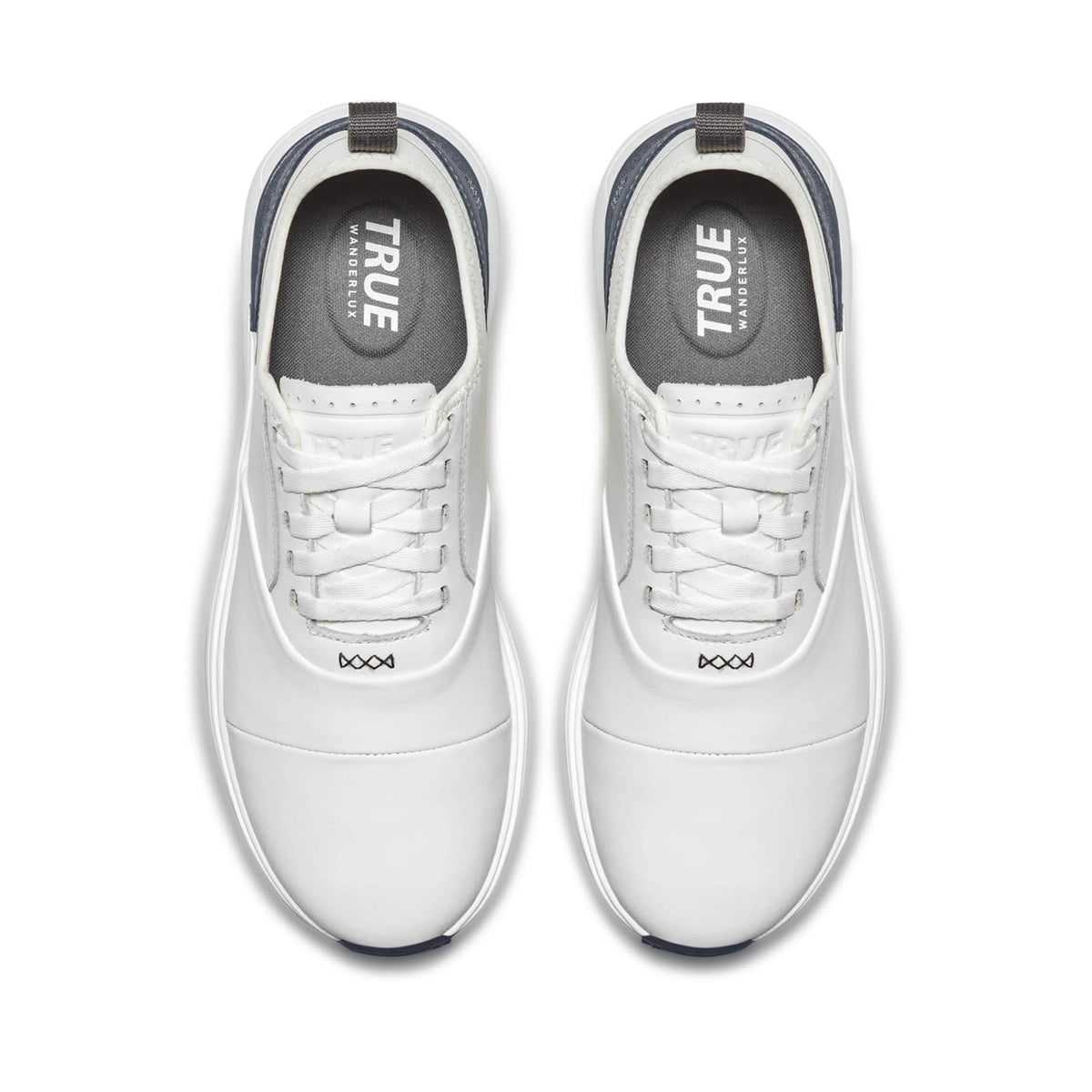 Tour White Grey Leather Golf Shoes H12722