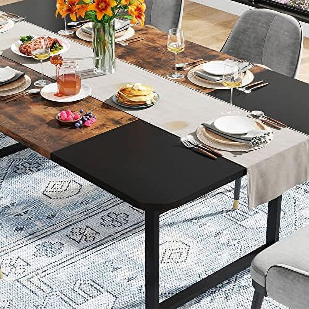 70.87" Long Dining Table with Heavy Duty Metal Frame I848