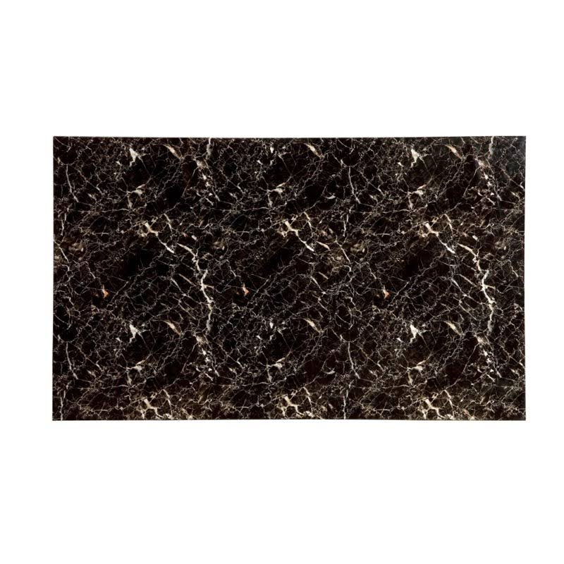 Faux Marble Top Dining Table in Black U401