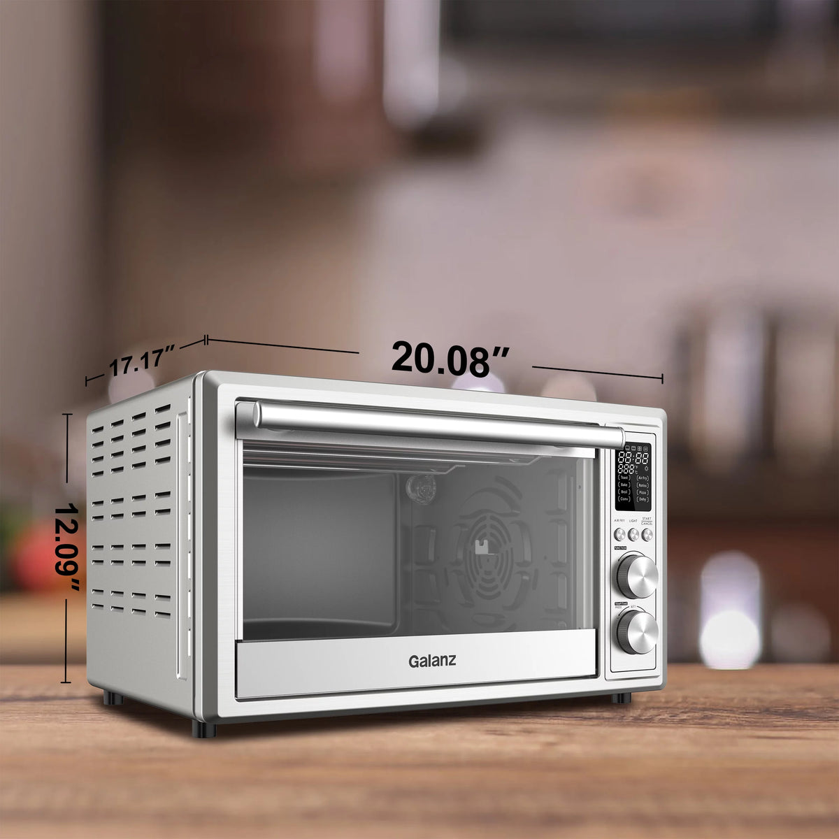 1.1 Cu.Ft. Digital Stainless Steel Toaster Oven with Air Fry O9126