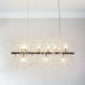 9-Light Linear Mid-Century Modern Chandelier G5811