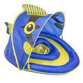 Blue/Yellow Baby Pool Float with Canopy and Safety Seat Y58172