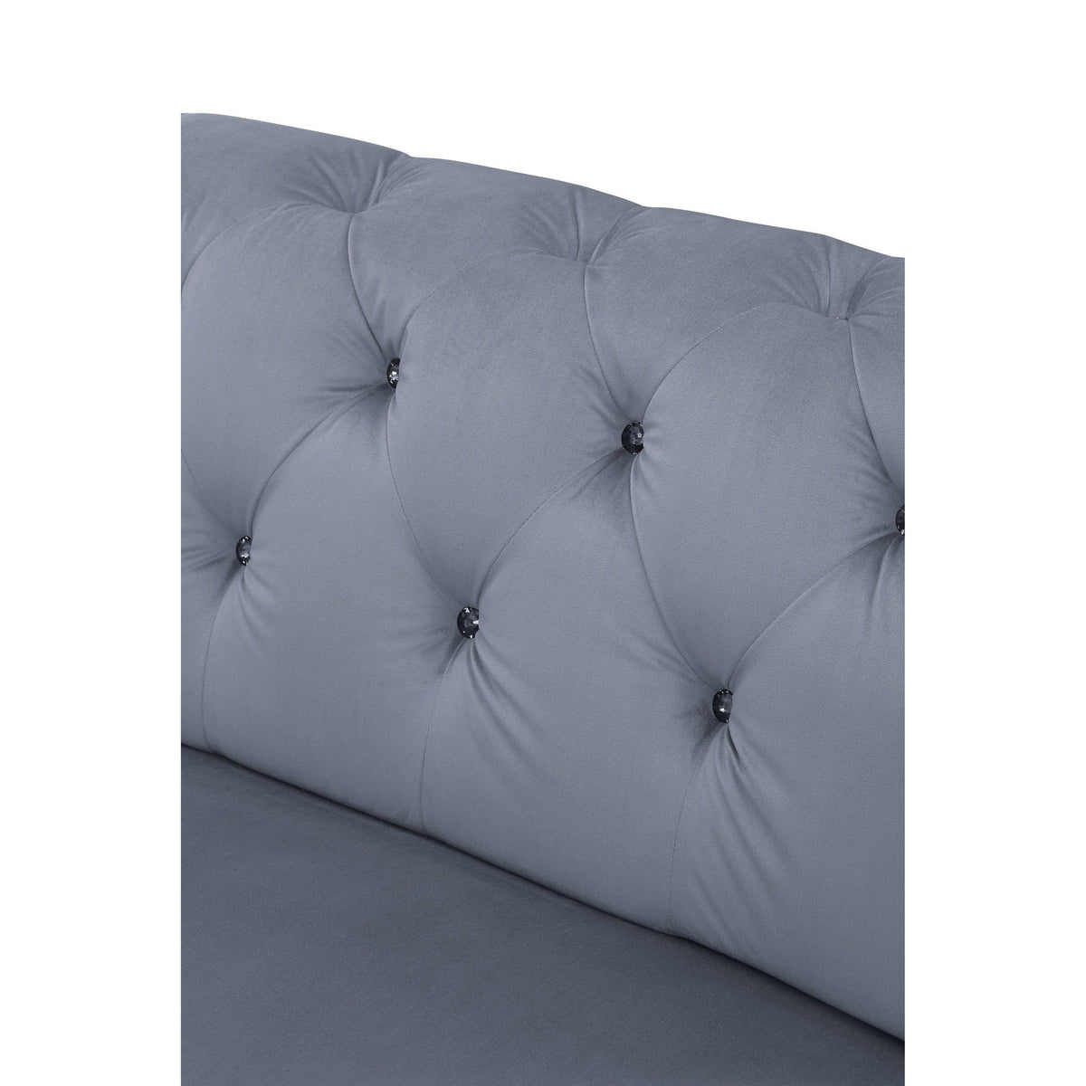 Gray Velvet Armless Chair X74015