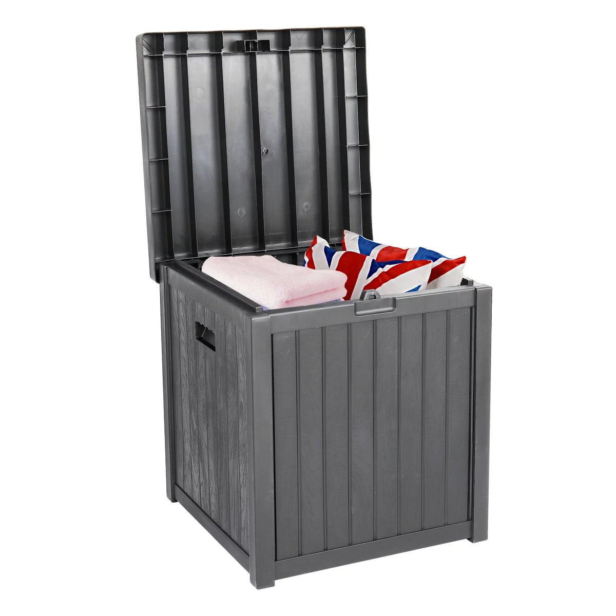 Grey 51gal Plastic Storage Deck Box Q230