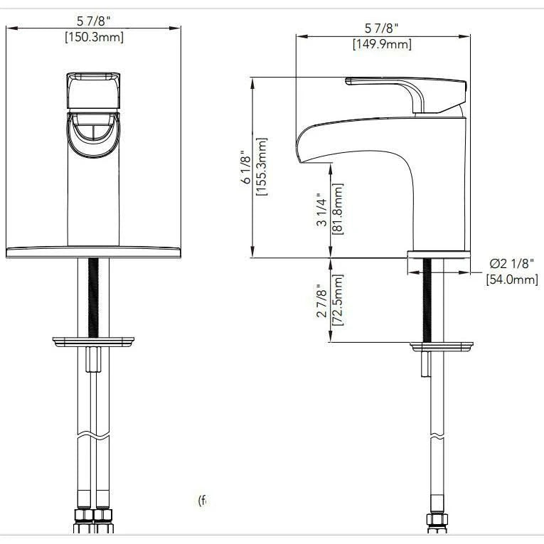 Black Single Hole Bathroom Faucet U71198