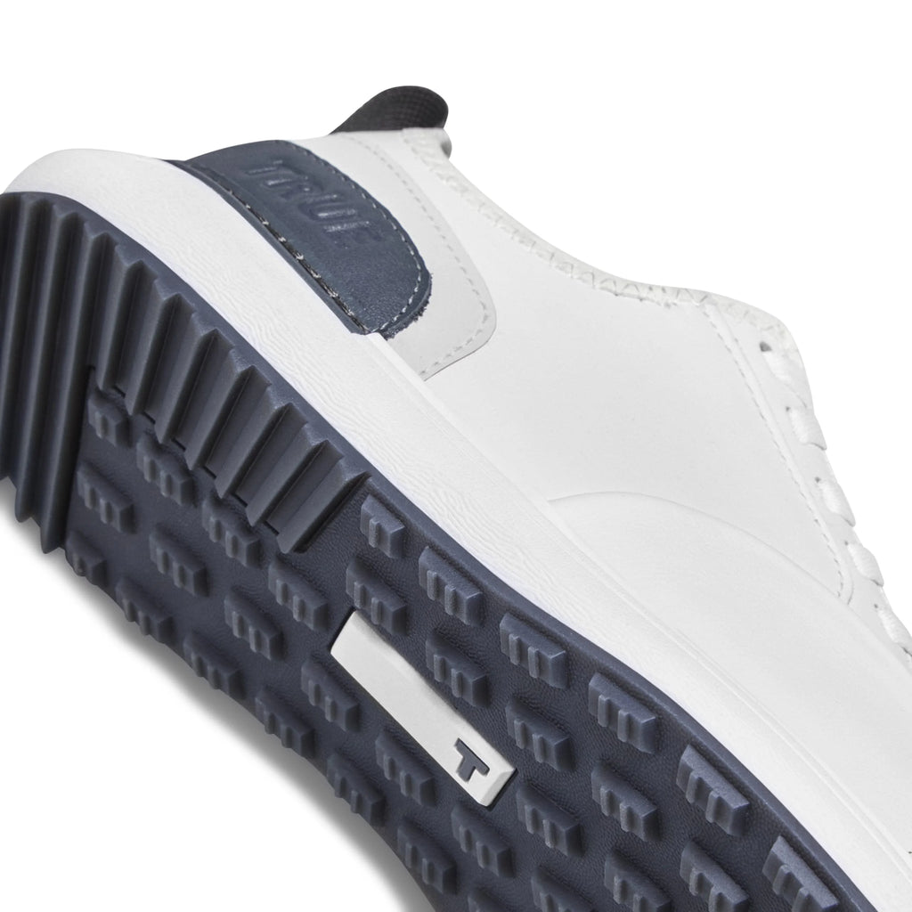 Tour White Grey Leather Golf Shoes H12722