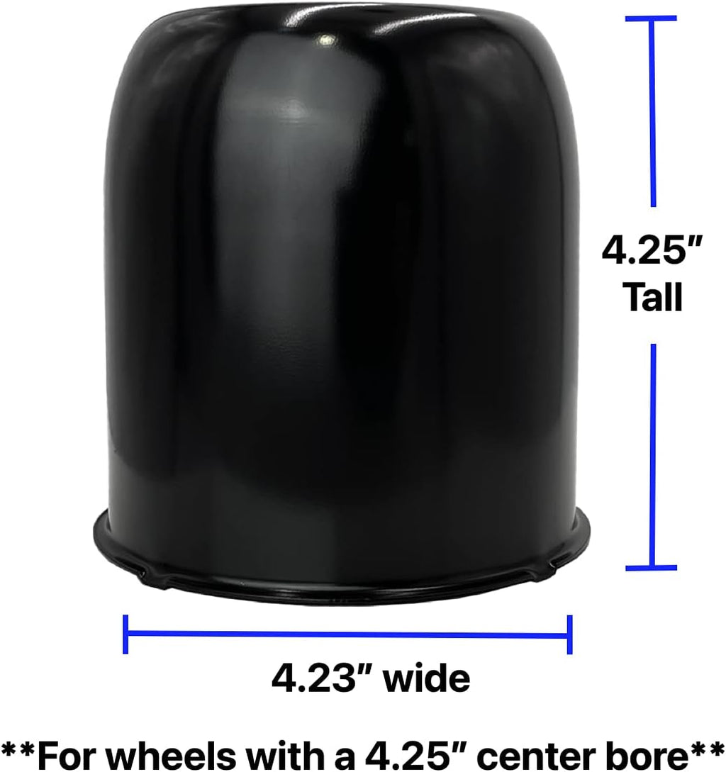 Black Push Through Center Caps W9786