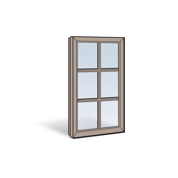 Sandtone Casement Sash 19 3/4 Inches Wide by 36 Inches High O527