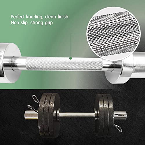 16" Olympic Dumbbell Handles, 150LBS Weight Capacity, 2 Pair Spring Collars G8381