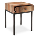 Brown Mixed Material Side Table R856795