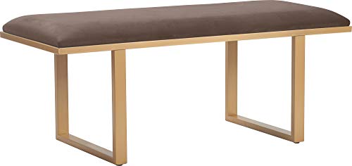 Dark Grey Velvet Bedside Bench A749