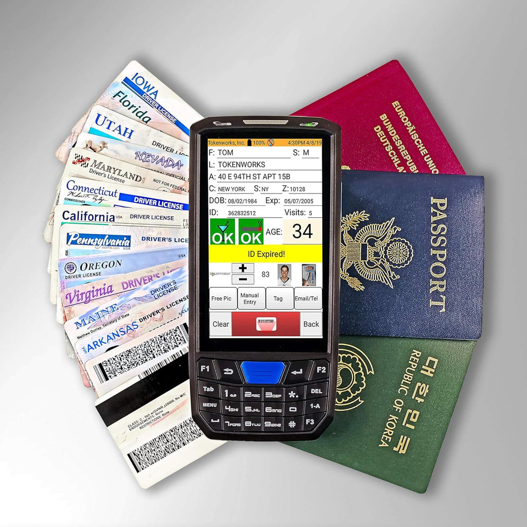 ID Scanner with Charger Cradle and Hand Strap Q91728