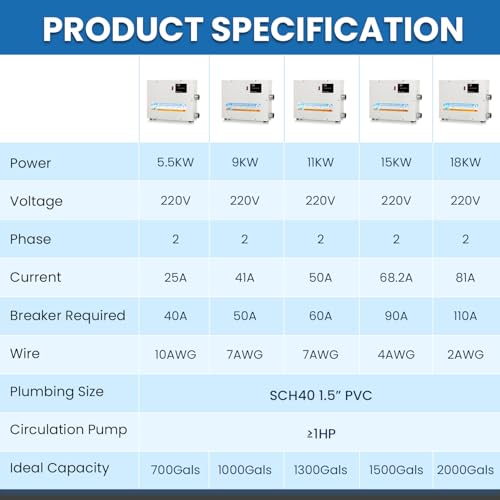 11KW 220V Electric Pool Heater O946