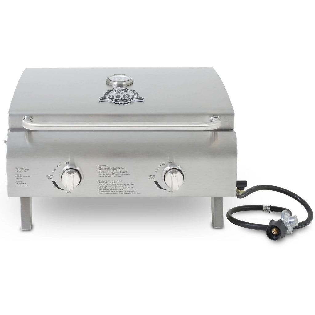 2-Burner Portable Gas Grill Stainless Steel D941024