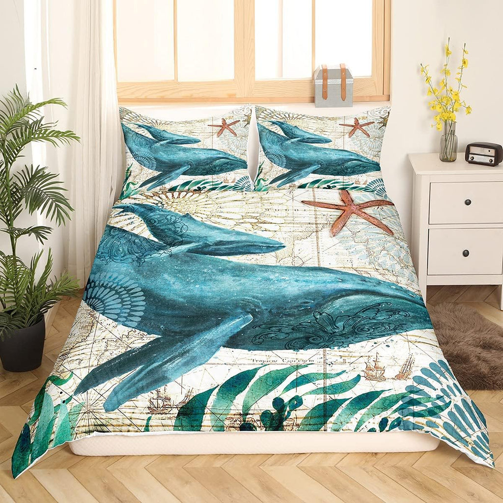 Mermaid Tail Comforter Cover Full Bedding Set P189