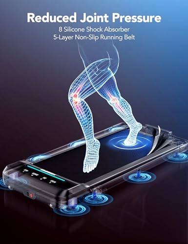 2 in 1 Under Desk Treadmill with Remote Control P30807