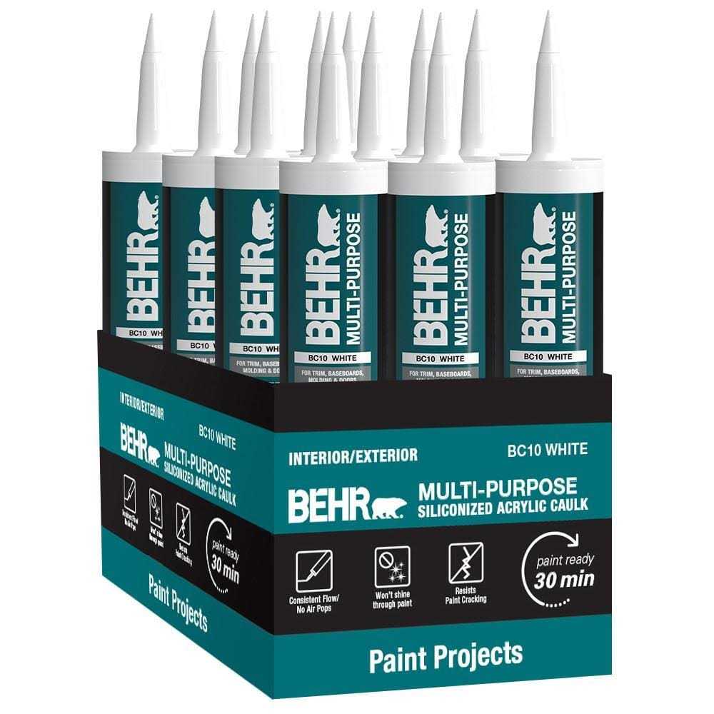 10.1 fl. oz. White Siliconized Acrylic Latex Caulk P8459