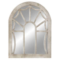 36" x 44" Cream Arched Top Wall Mirror U40899