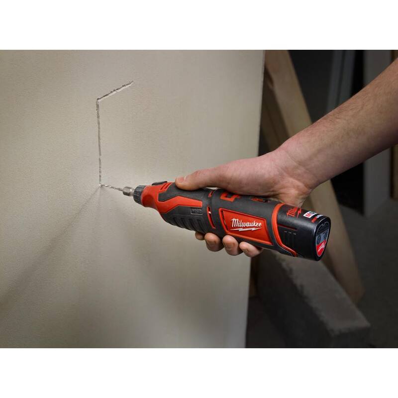 12V Cordless Rotary Tool with 3/8 in. Crown Stapler and 6.0 Ah Battery Pack V302