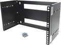 6U 19-Inch Hinged Extendable Wall Mount Bracket Rack Black Pack of 2 U973850