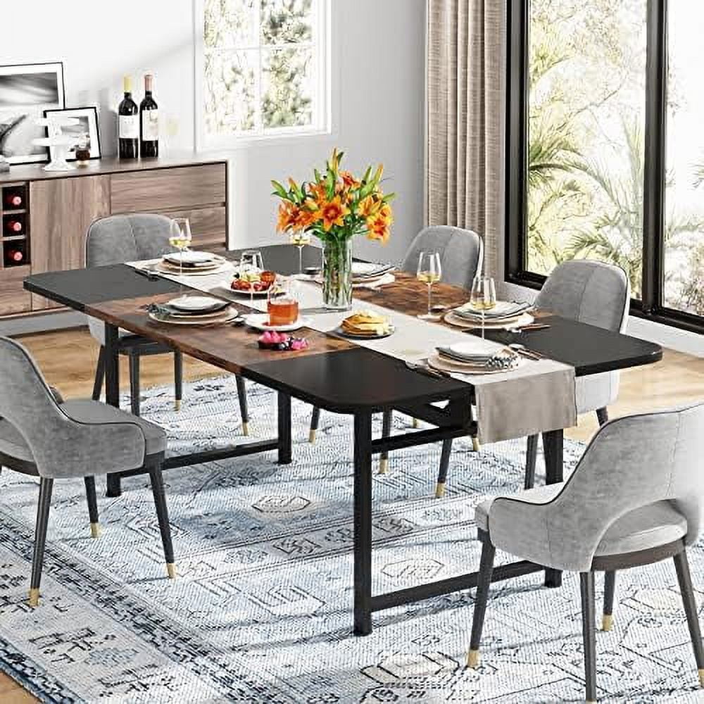 70.87" Long Dining Table with Heavy Duty Metal Frame I848