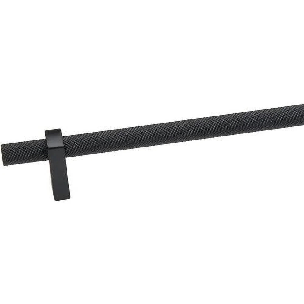 24" Center To Center Knurled Bar Appliance Pull Matte Black D30681