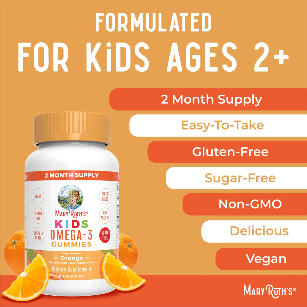Vegan Omega 3 Gummies Orange Flavor 60 Count G1244