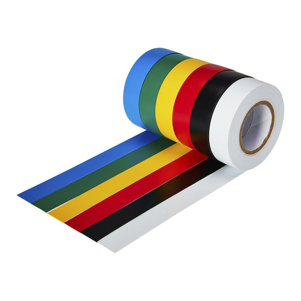 Multiple Color Electrical Tape, 6-Piece C79268
