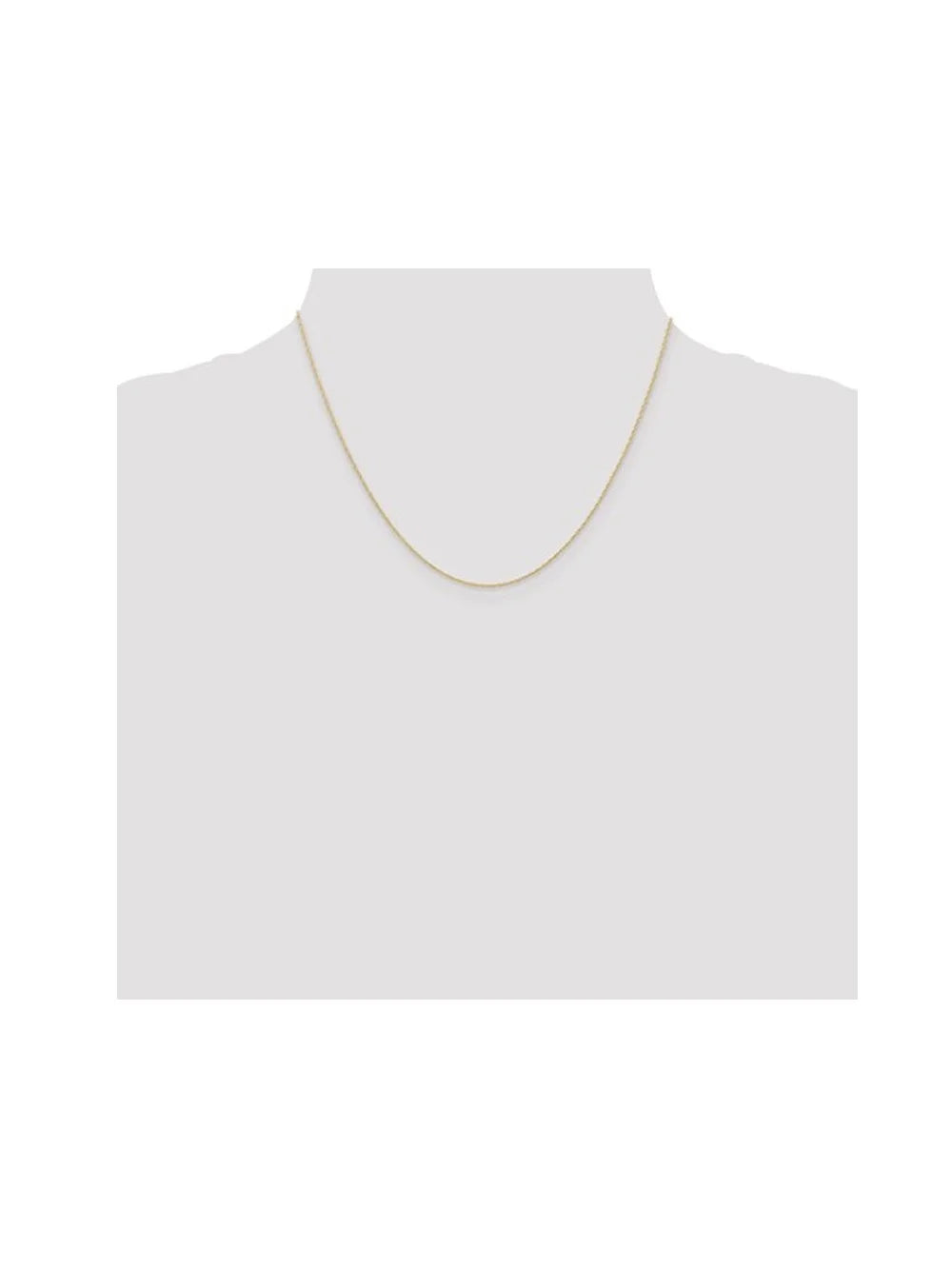 14K Rose Gold 6R Cable Rope Chain Necklace D379