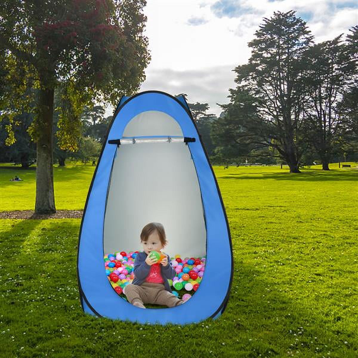 Blue Pop Up Toilet Shower Tent Changing Room Camping Shelter A2580
