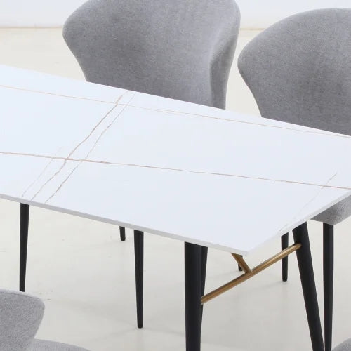 White Porcelain Top Dining Table M207246