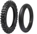 80/100-12 3.00-12 Knobby Rear Tire & Inner Tube Pack of 2 N885