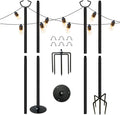 4Pcs Stainless Steel String Light Poles O3807