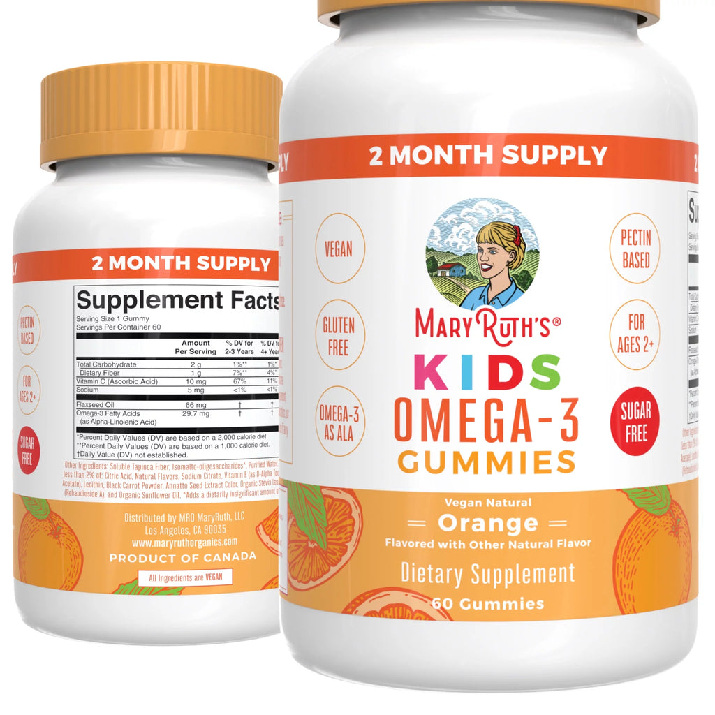 Vegan Omega 3 Gummies Orange Flavor 60 Count G1244