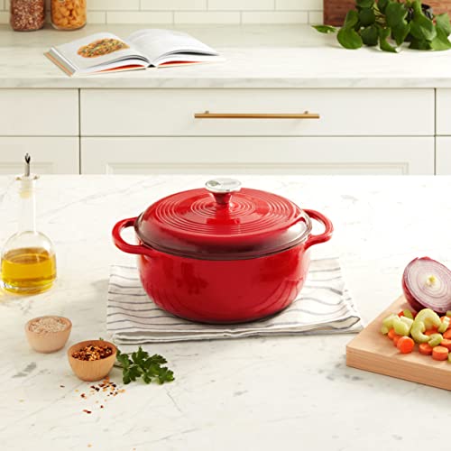 4.5 Quart Enameled Cast Iron Dutch Oven with Lid V995