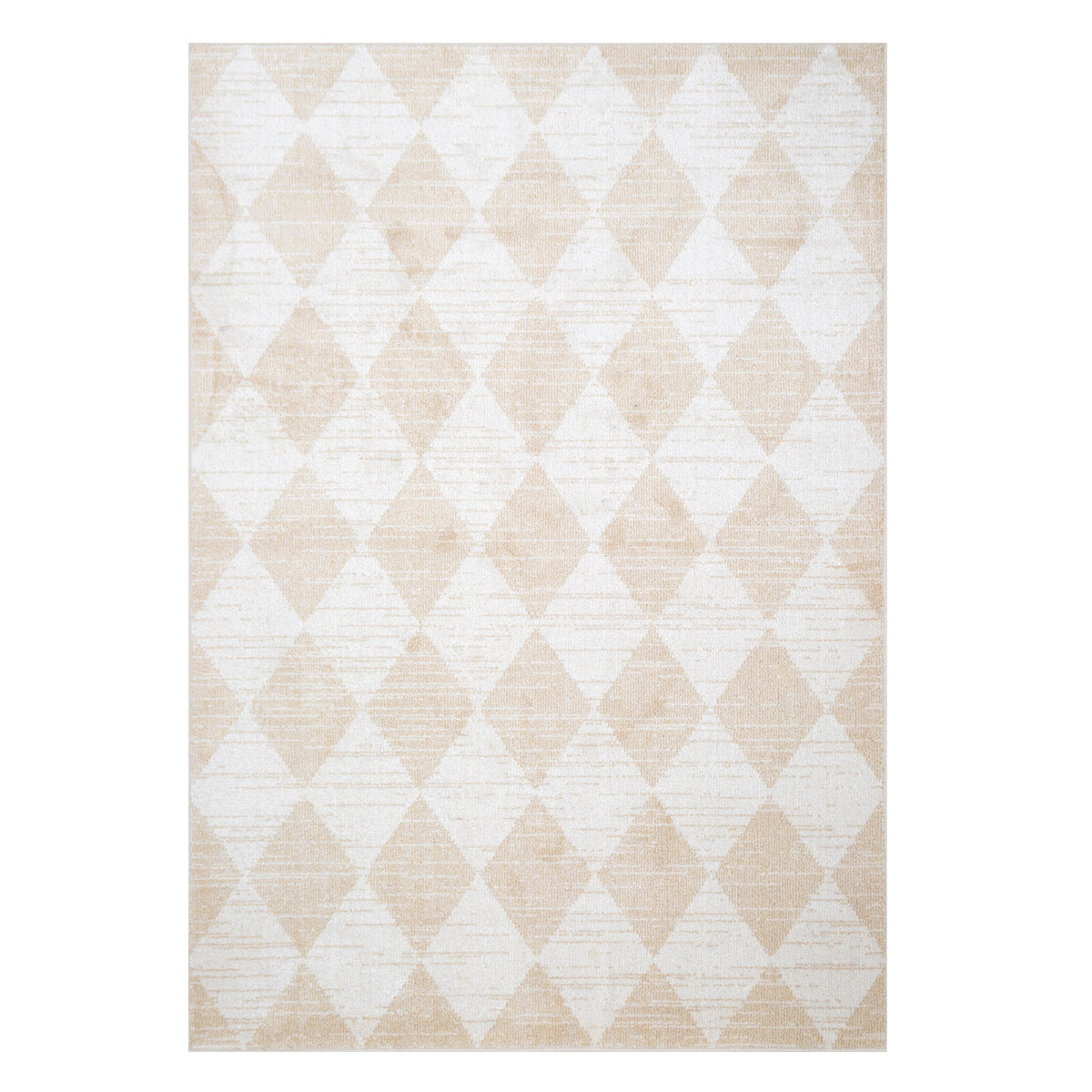 Beige Geometric Area Rug S344341