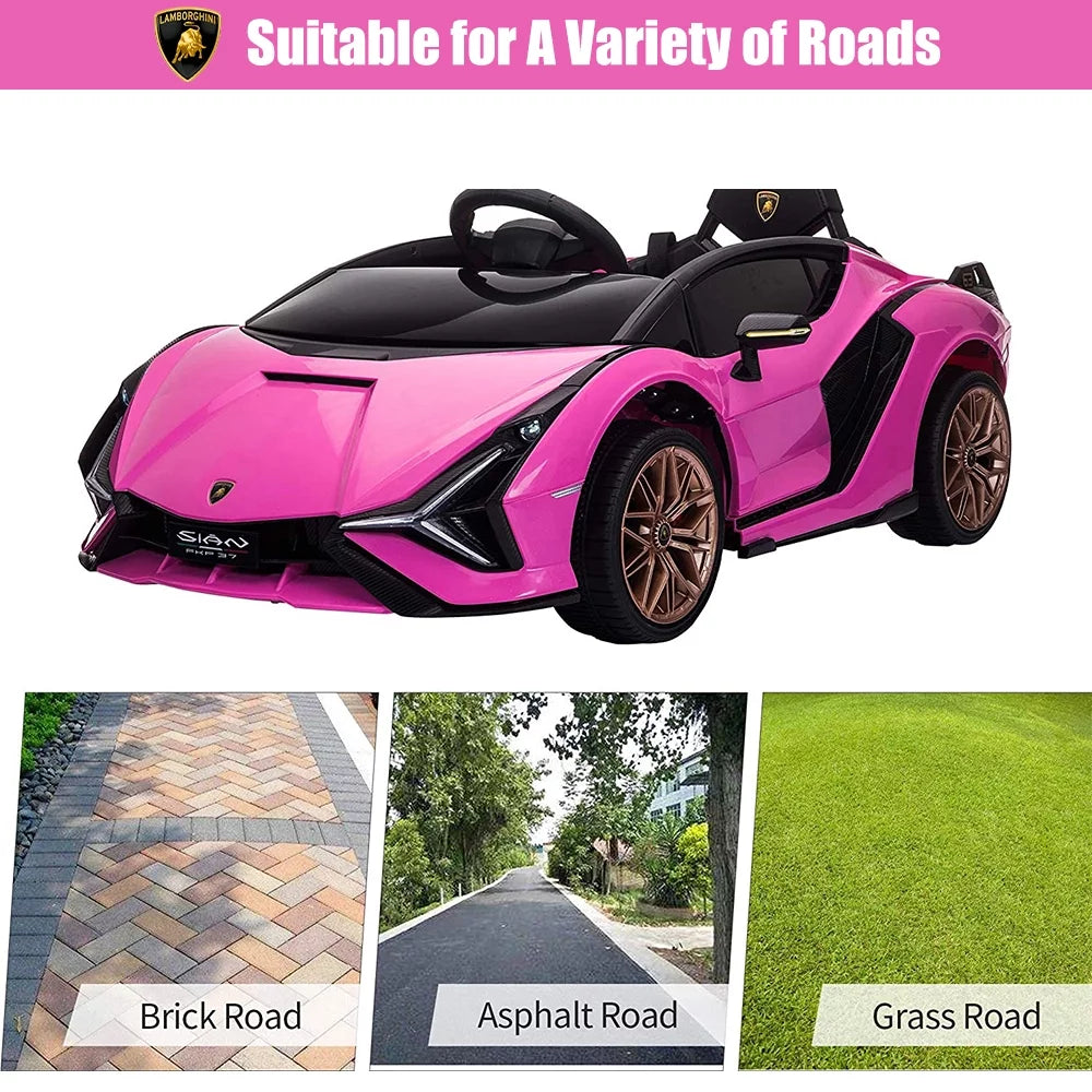 Pink 12V Electric Ride on Car with Remote Control G973994