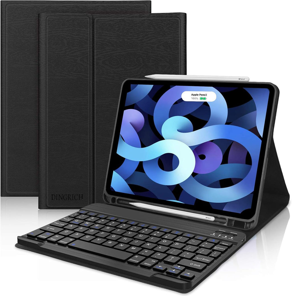 iPad Air 5th Generation Case with Keyboard 10.9 inch Backlit Rotating T667