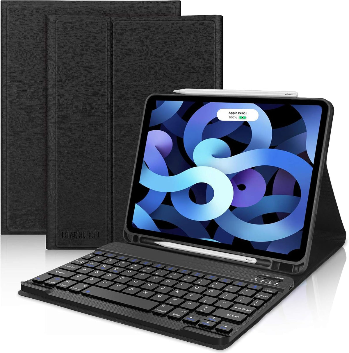 iPad Air 5th Generation Case with Keyboard 10.9 inch Backlit Rotating T667