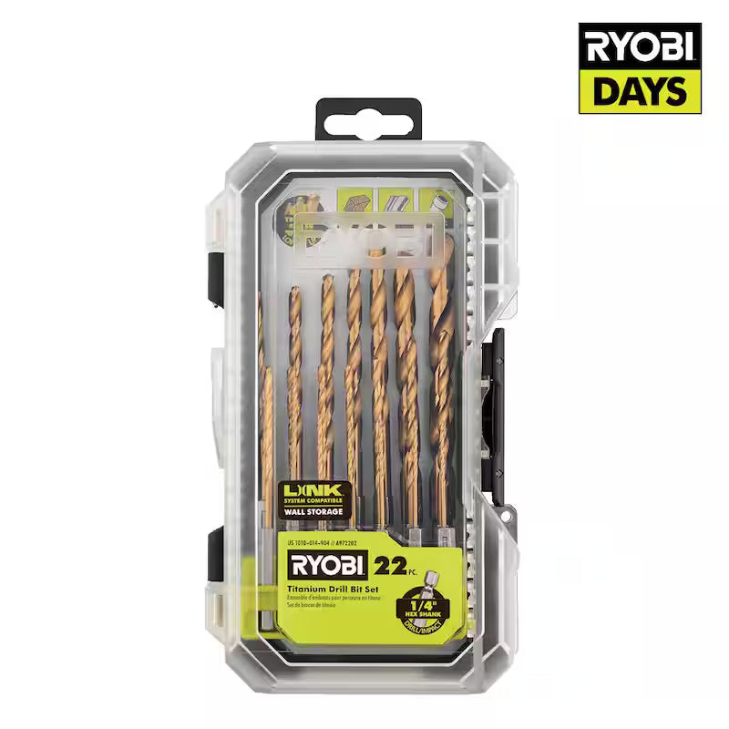 Titanium Drill Bit Set 22-Piece C42204