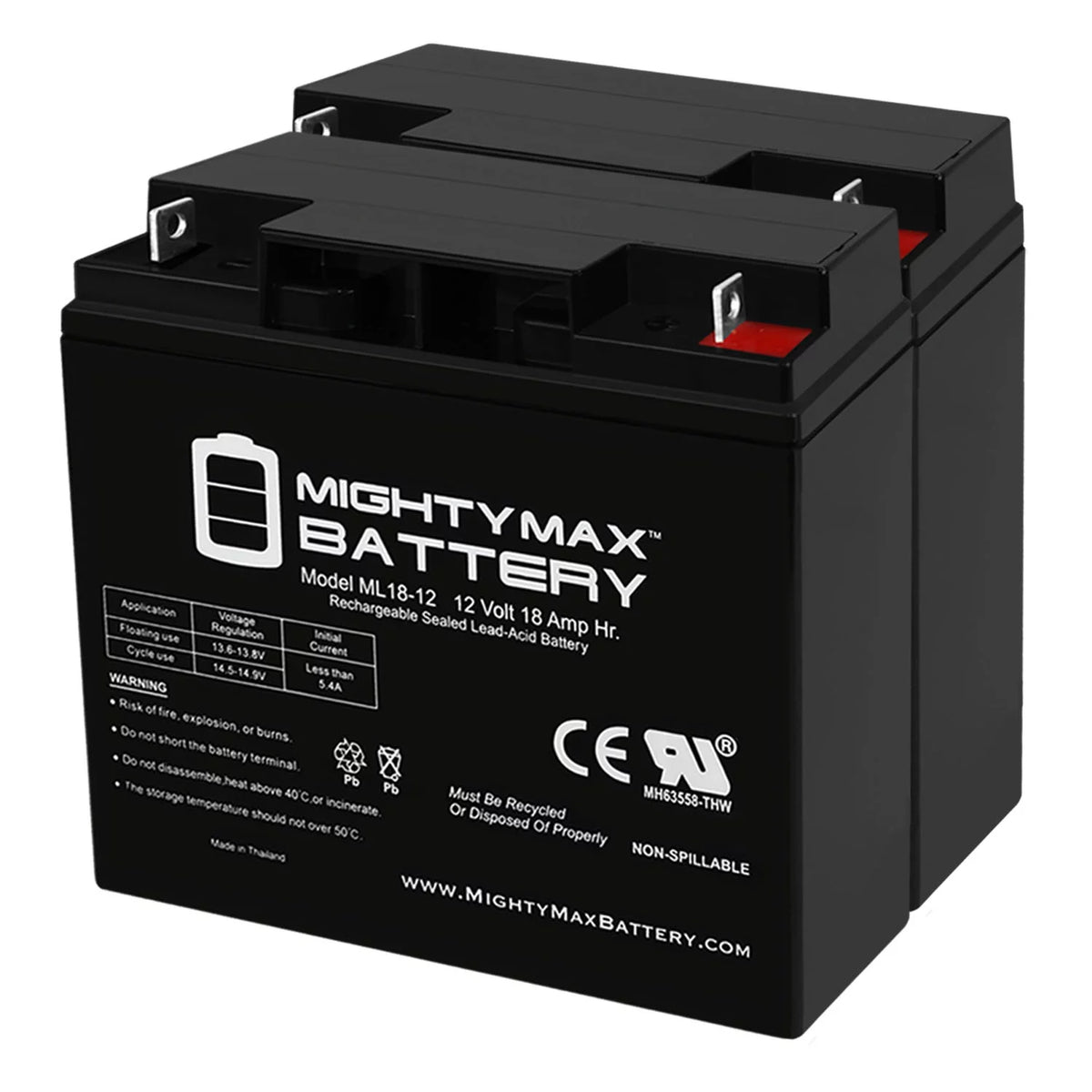 12V 18AH Rechargeable Battery J702