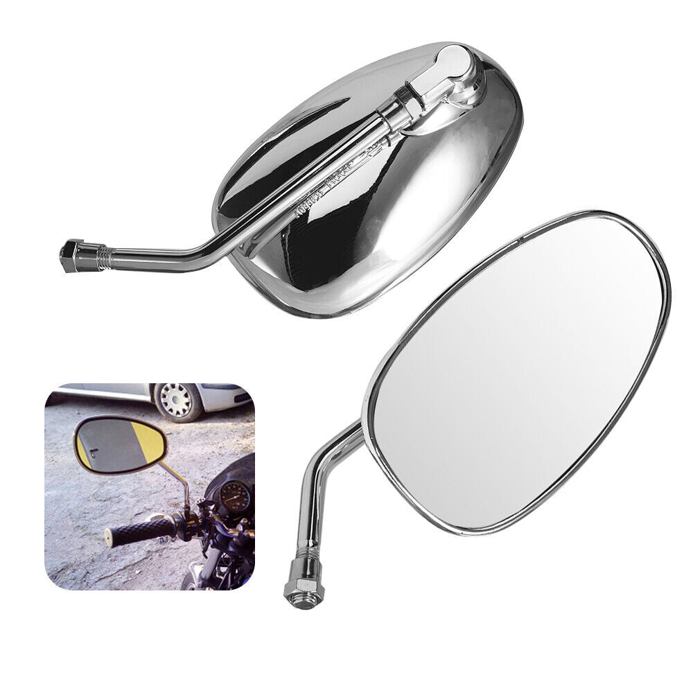 Oval Rear View Mirrors in Chrome M2760