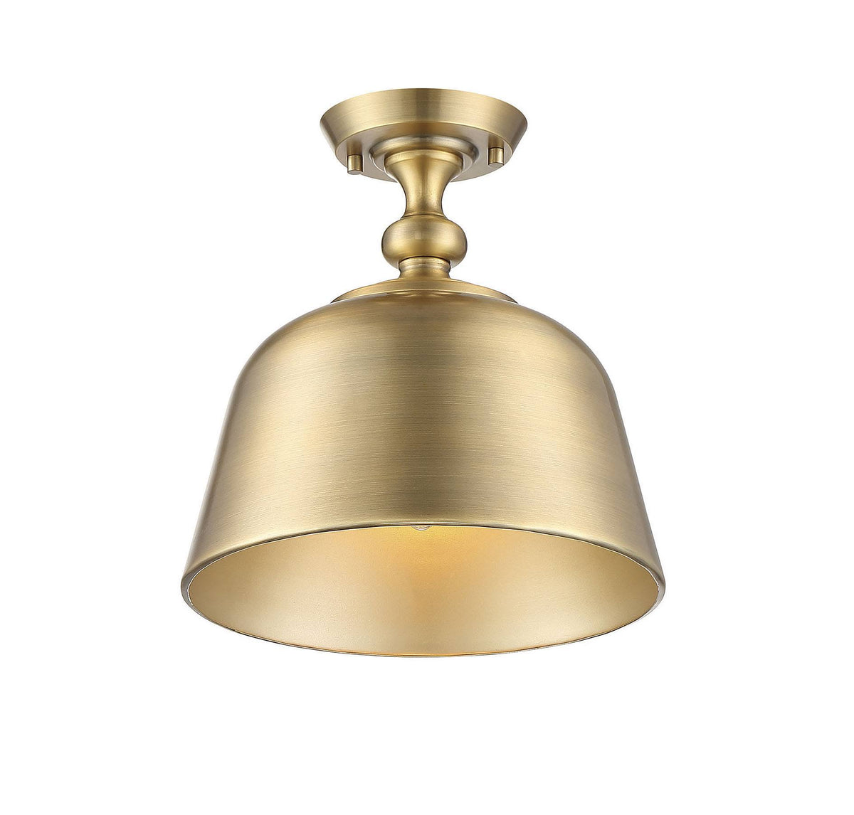 Warm Brass Semi-Flush Light U9960