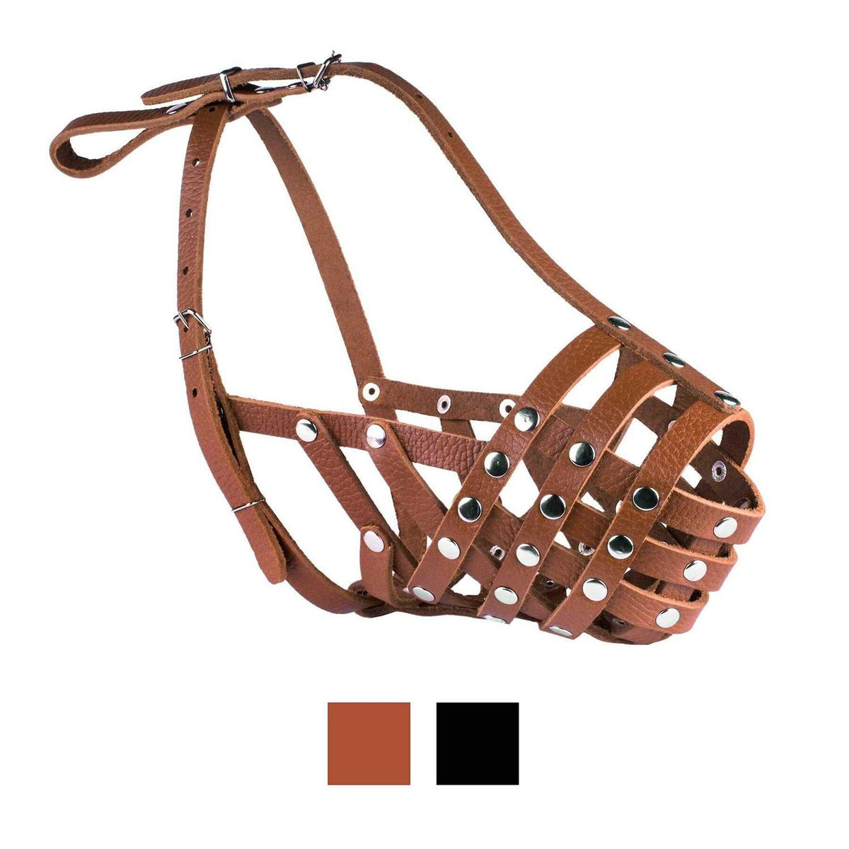 Dog Muzzle Genuine Leather N454445