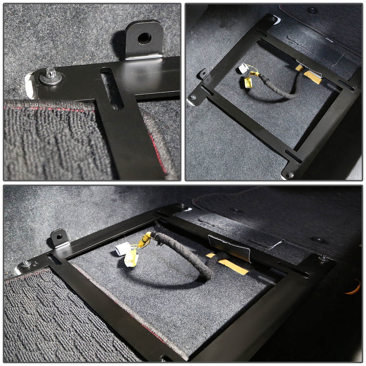 Pair Tensile Steel Low Mount Racing Seat Bracket D4686