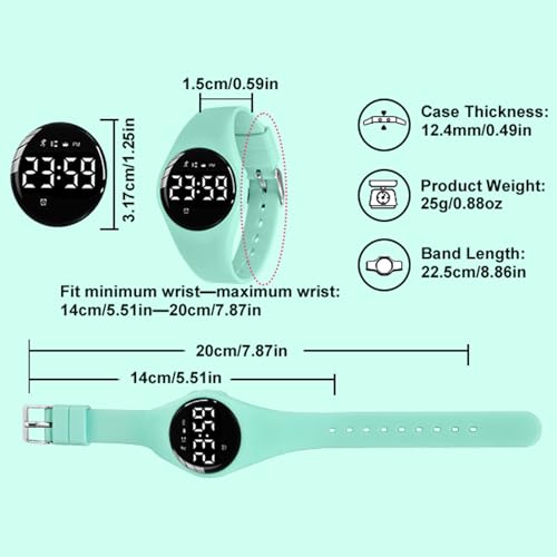 Kids Digital Watch with Alarm Clock, Pedometer, Stopwatch, Waterproof F80430