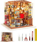 Miniature House Kit with Light and Dust Proof Wooden DIY Model House Kit K550449
