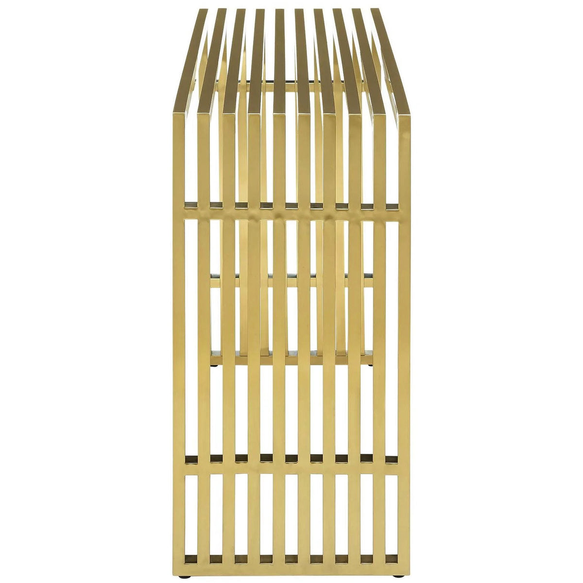 Gold Stainless Steel Console Table Y226