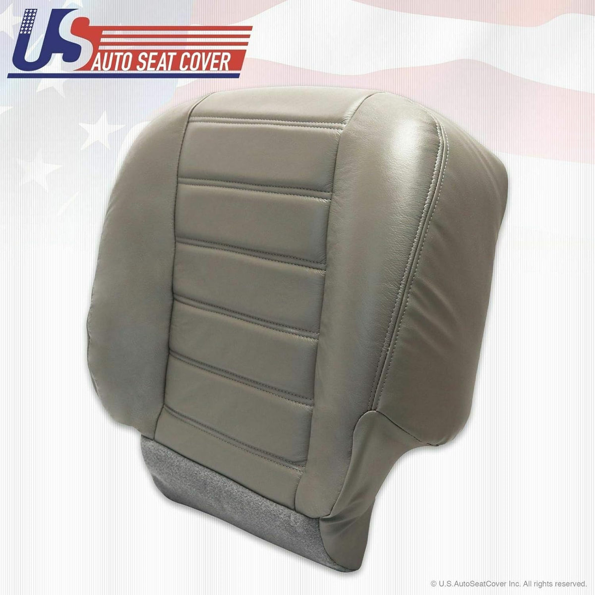 2003 to 2007 Hummer H2 Passenger Bottom Genuine Leather Seat Cover Wheat Gray Y962773