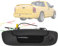 Tailgate Handle Backup Camera for Dodge Ram 1500 2500 3500 (2002-2008) Rear View Reverse Parking Camera with Optional Guideline RCA Connector (Black) Y8851